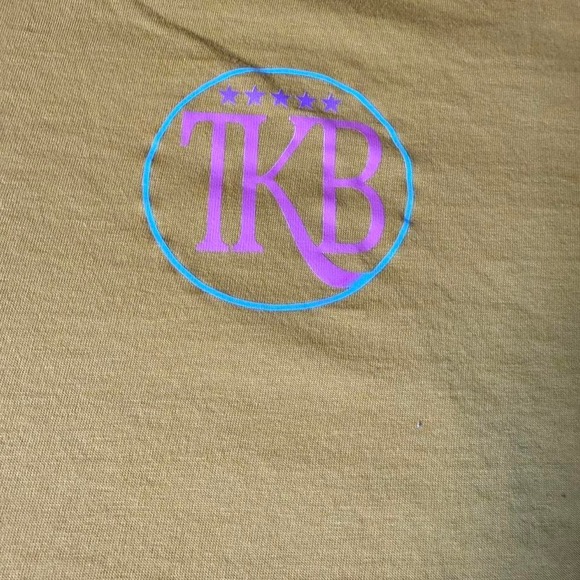 TKB Indio CA Graphic‎ T-Shirt Mustard Yellow Burger Logo Smart Blanks 2XL - Picture 2 of 4